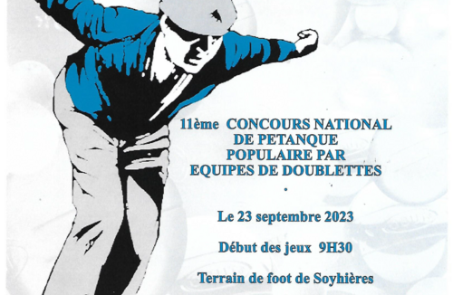 11eme concours national de pétanque populaire par équipes de doublettes