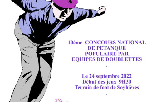 10ème concours national de pétanque populaire par équipes de doublettes