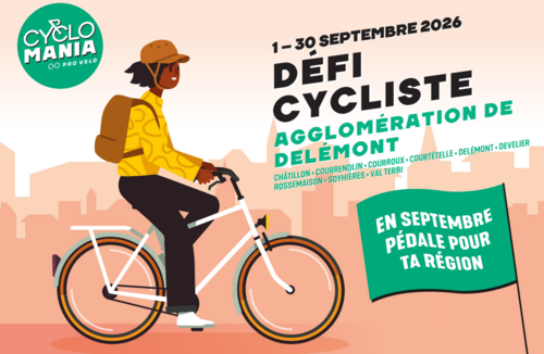 Défi cycliste de l’Agglomération de Delémont du 1er au 30 septembre 2026 :